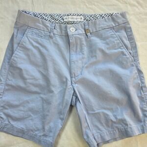DENIM & FLOWER Ricky Singh Light Blue Chino Shorts Mens Size 30 preppy Academia